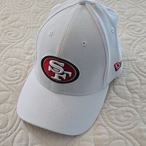 New Era White 49ers Cap